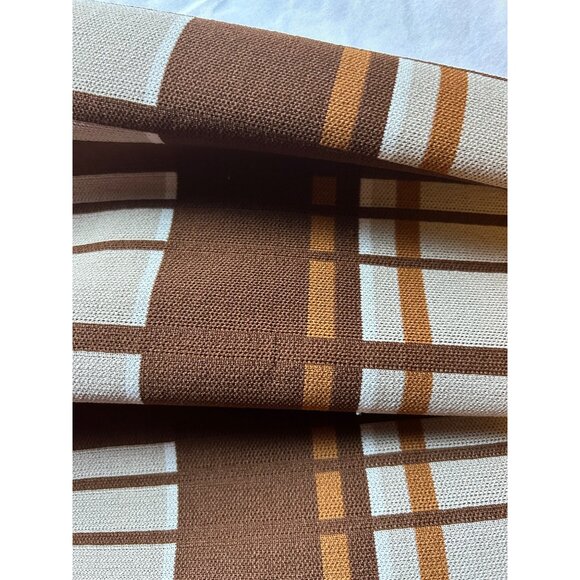 VTG 60’s Promenade MOD Brown Plaid Dress Made In Italy Sz 10 Brady Bunch Retro - Picture 13 of 13